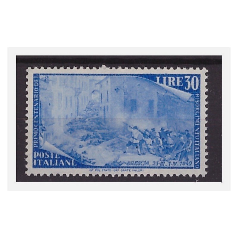 ITALIA  1948  -  RISORGIMENTO  LIRE 30   NUOVO  **