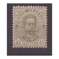 REGNO 1891 -  UMBERTO I°   45 CENTESIMI    NUOVO **