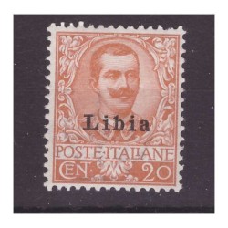 LIBIA  1912  -  FLOREALE -   20  CENTESIMI   NUOVO **  BC