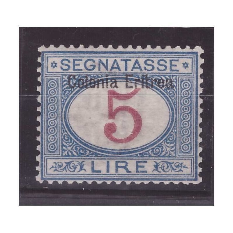 ERITREA  1903  -  SEGNATASSE   -  LIRE  5  -   NUOVO **