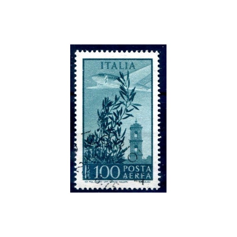 ITALIA 1971 - POSTA AEREA CAMPIDOGLIO NUOVO TIPO  - L. 100 - USATO