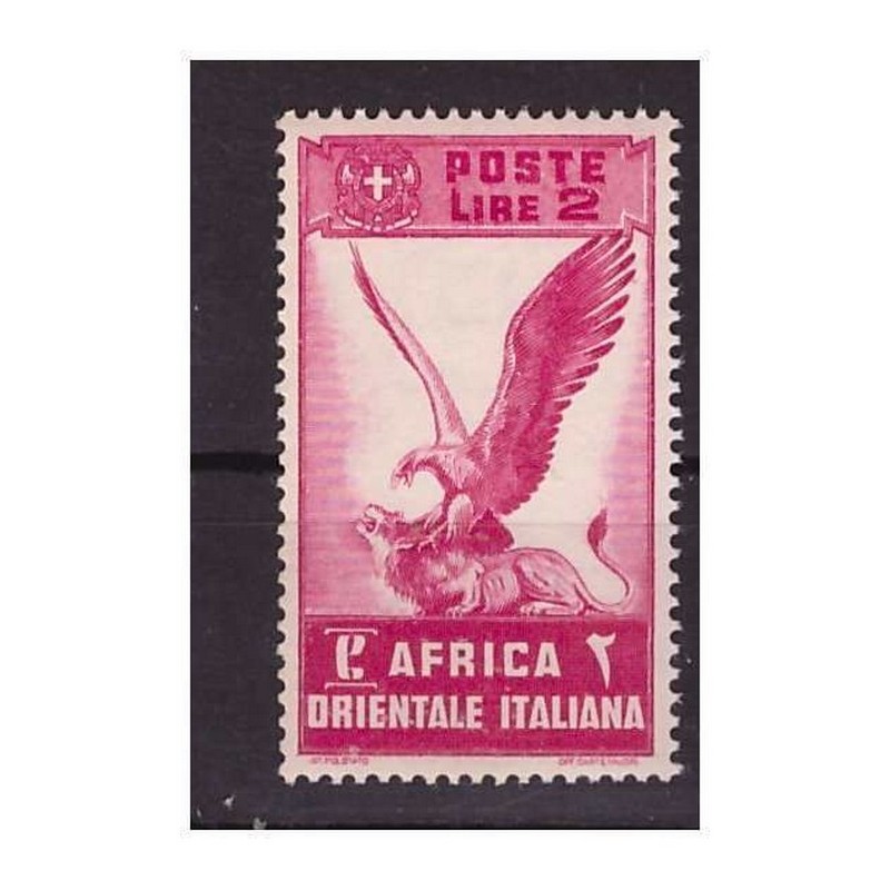 AOI - 1938  SOGGETTI VARI -  Lire 2   NUOVO  **