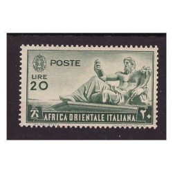 AOI - 1938  SOGGETTI VARI -  Lire 20   NUOVO  **