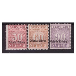 ERITREA  1916  -  SERVIZIO COMMISSIONI  -   SERIE  NUOVA **