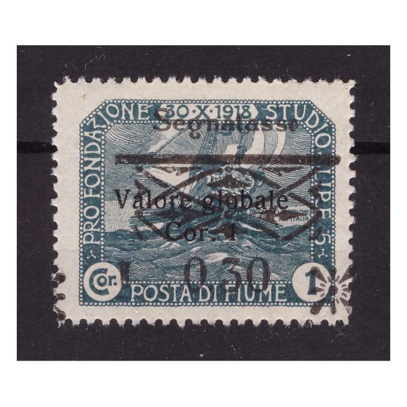 FIUME SEGNATASSE  -   Cent.  30  nuovo **