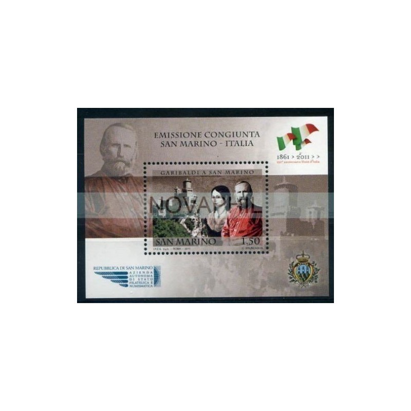 2011 - SAN MARINO GARIBALDI EMISSIONE CONGIUNTA NUOVO **