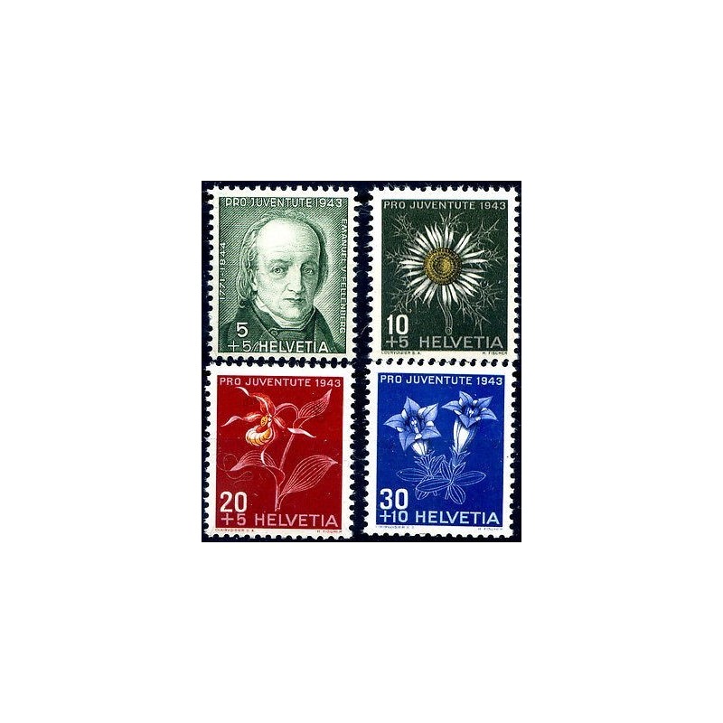 SVIZZERA - 1943 PRO JUVENTUTE **
