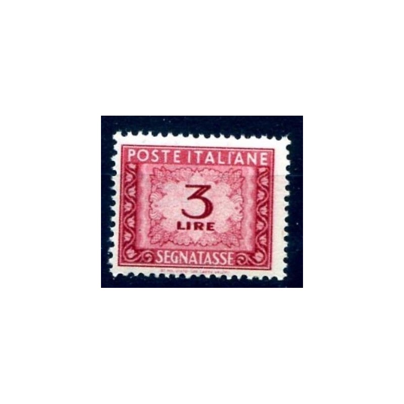 ITALIA 1947 - SEGNATASSE 3 Lire RUOTA NUOVO **