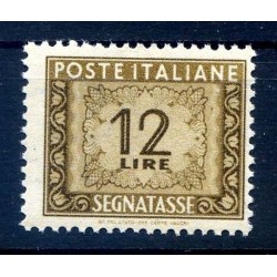 ITALIA 1947 - SEGNATASSE 12 Lire RUOTA NUOVO **