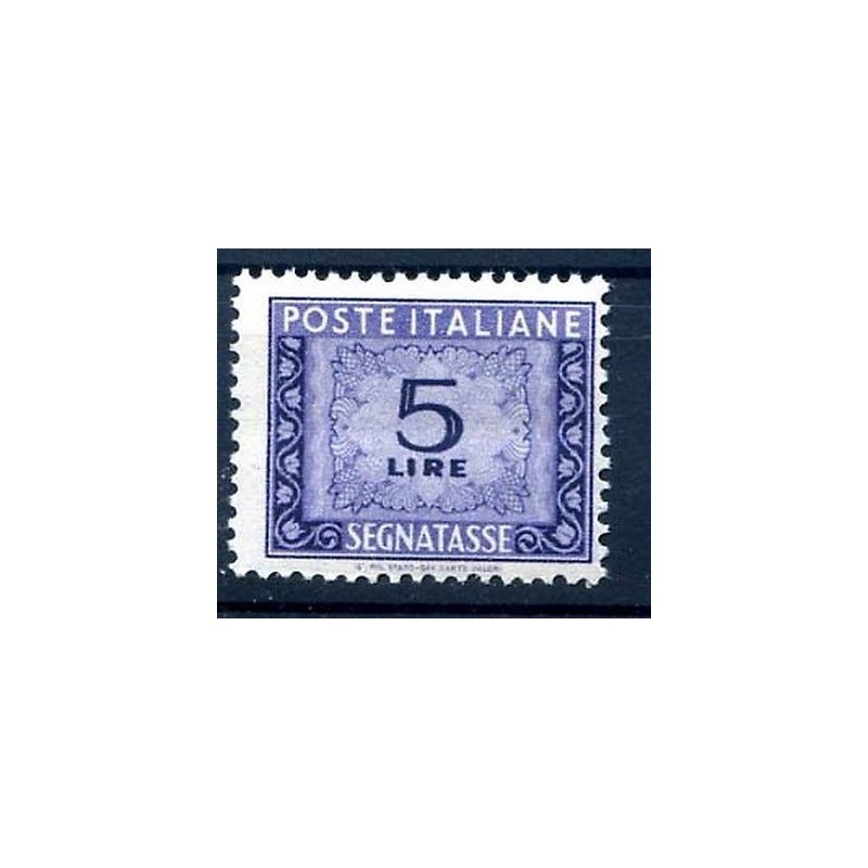 ITALIA 1947 - SEGNATASSE 5 Lire RUOTA NUOVO **