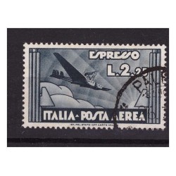 REGNO D'ITALIA 1933  -  ESPRESSO AEREO Lire 2,25  USATO