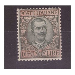 REGNO 1910 - FLOREALE - LIRE 10 NUOVO *