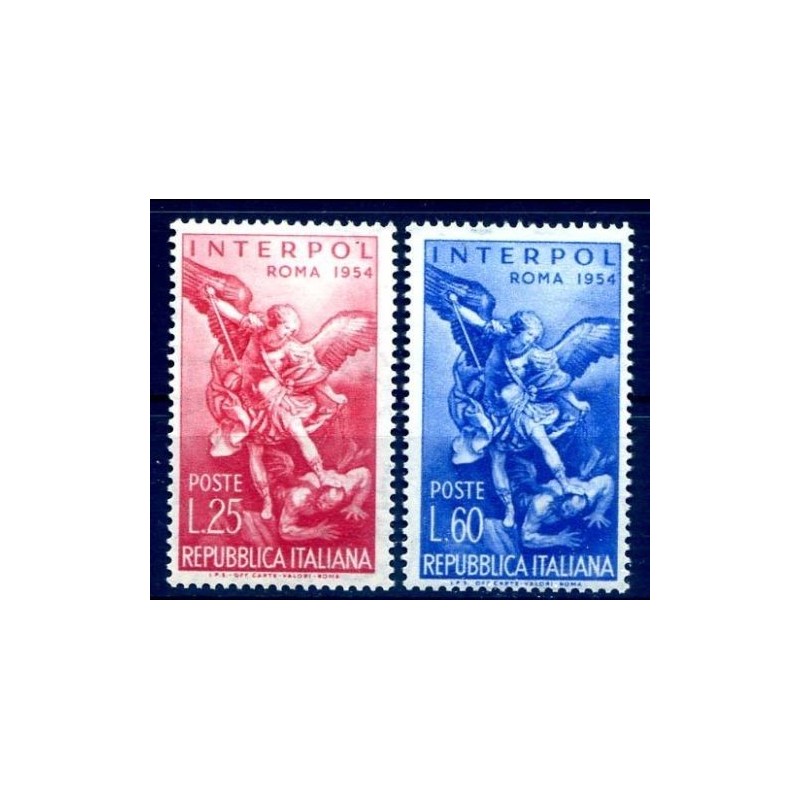 ITALIA 1954 - INTERPOL SERIE NUOVA **
