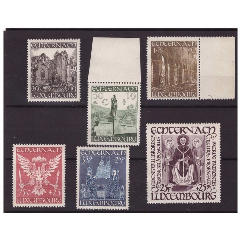 LUSSEMBURGO  -  1947  ABBAZIA DI WILLIBRODRORD  SERIE   **