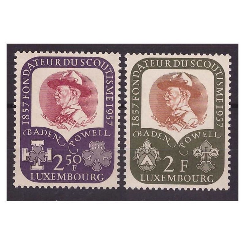 LUSSEMBURGO  -  1957  BADEN POWELL  SERIE NUOVA  **