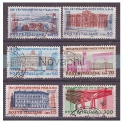ITALIA 1961  -  CENTENARIO UNITA' D'ITALIA SERIE  USATA