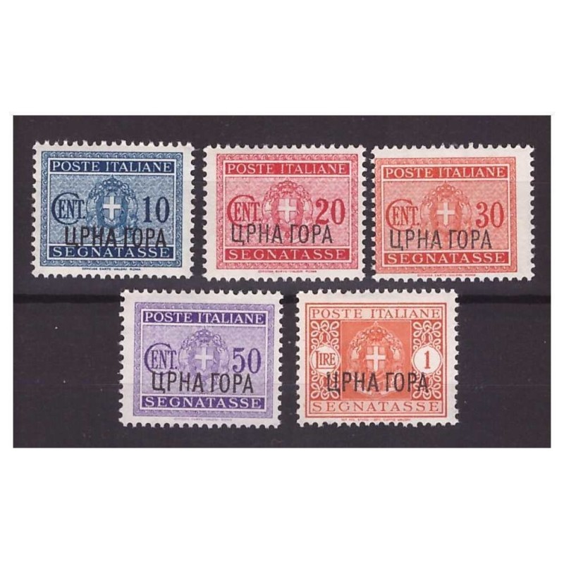 MONTENEGRO  1941 - SEGNATASSE  SERIE NUOVA **