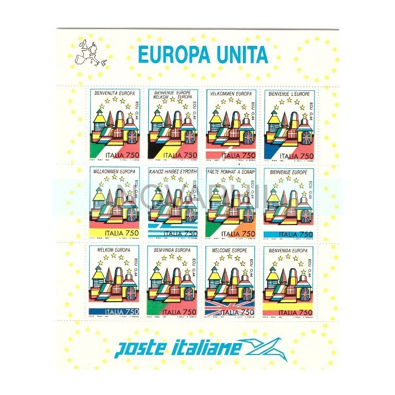 ITALIA 1993 - annata completa  nuova con foglietto **