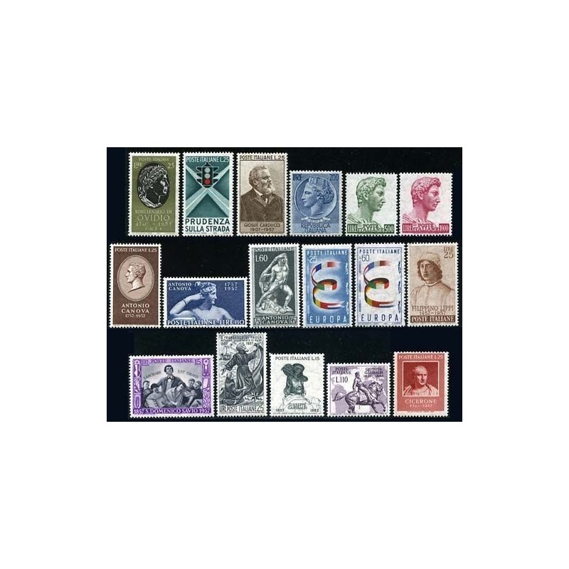 ITALIA 1957- ANNATA COMPLETA  NUOVA   **
