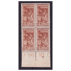 ITALIA 1950 - LAVORO Lire  100  QUARTINA NUOVA **