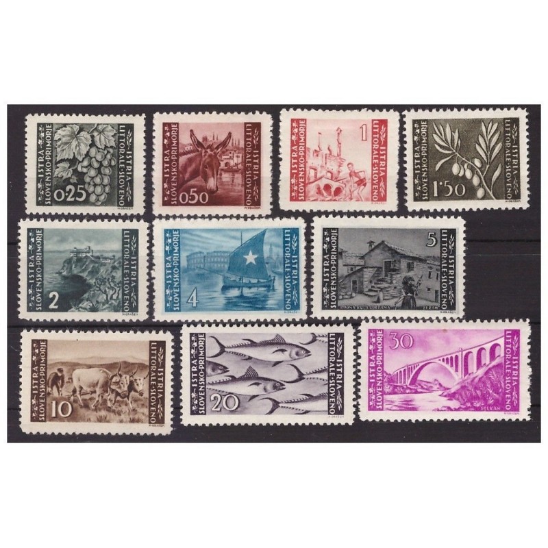 1945 - LITORALE SLOVENO - tir. Zagabria SERIE NUOVA **