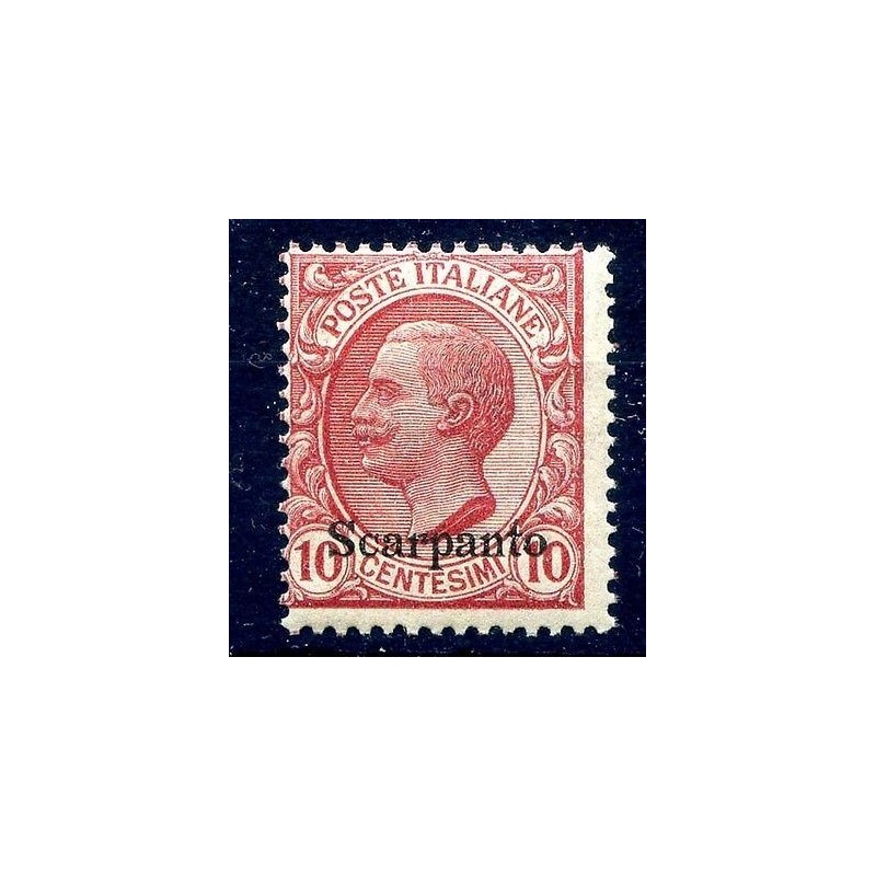 ISOLE EGEO  SCARPANTO  1912 -  Centesimi  10   NUOVO **