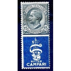 REGNO 1924 - PUBBLICITARI  BITTER CAMPARI 15 Cent. NUOVO **