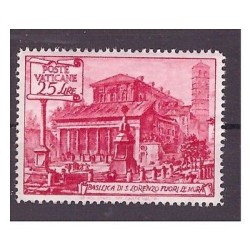 VATICANO 1949 - BASILICHE SAN LORENZO Lire 25 NUOVO **