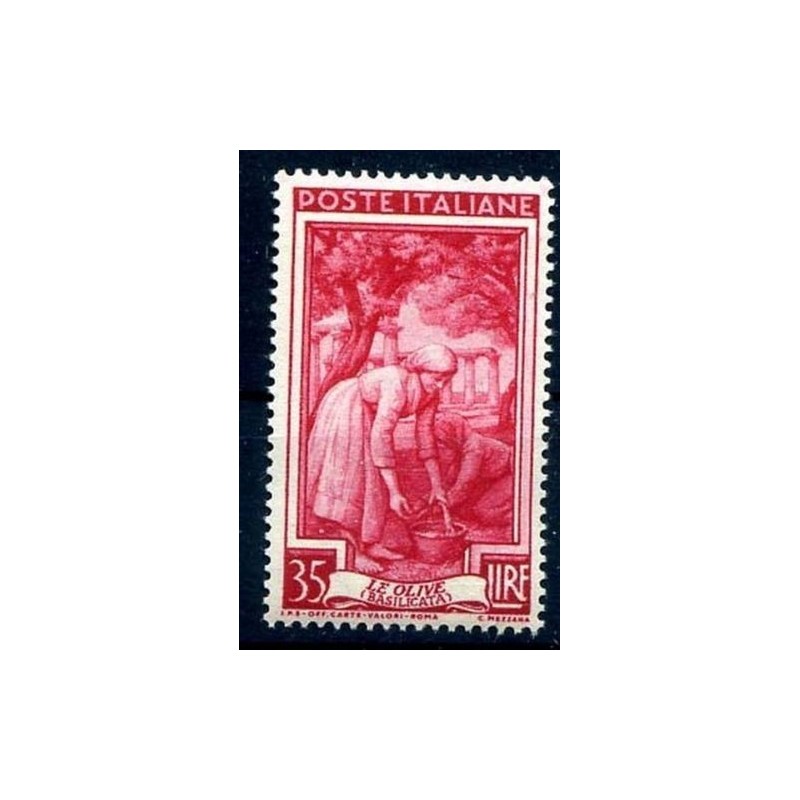 ITALIA 1950 - ITALIA AL LAVORO Lire 35  NUOVO **