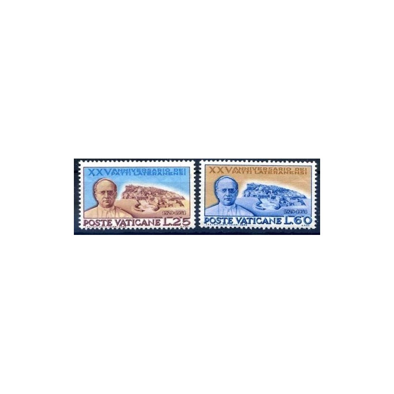 VATICANO 1954 -  PATTI  LATERANENSI  SERIE NUOVA **