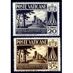 VATICANO 1954 - BASILICA DI ASSISI  SERIE NUOVA **