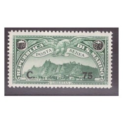SAN MARINO 1936 - POSTA AEREA CENT. 75 NUOVO **