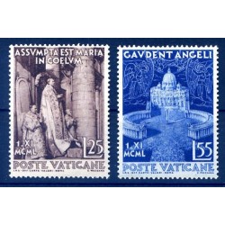 VATICANO - 1951   DOGMA DELL'ASSUNZIONE SERIE  NUOVA  **