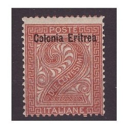 ERITREA  1893  -  CIFRA  -  CENTESIMI 2  -   NUOVO **