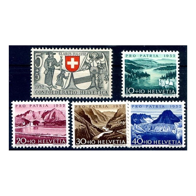 SVIZZERA 1952 - PRO PATRIA  SERIE NUOVA **