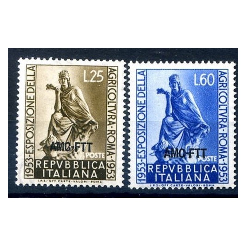 TRIESTE A - 1953  AGRICOLTURA  SERIE   NUOVA **