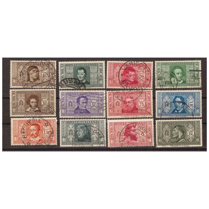 REGNO 1932 - DANTE ALIGHIERI  PO  SERIE  USATA