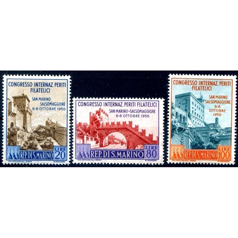 SAN MARINO 1957 -  PERITI FILATELICI  SERIE   NUOVA  **