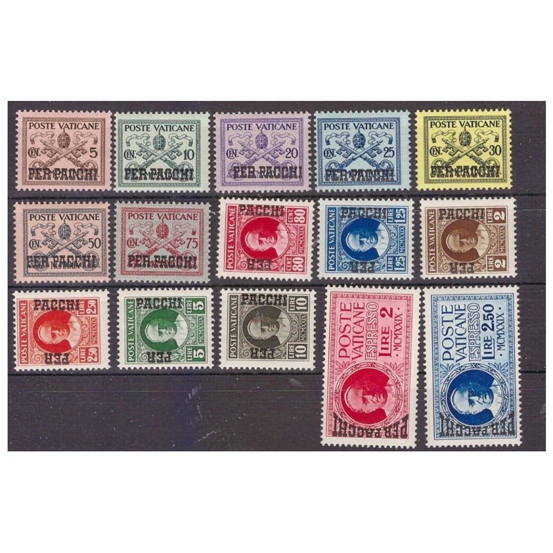 VATICANO - 1931  PACCCHI POSTALI   SERIE  NUOVA  **