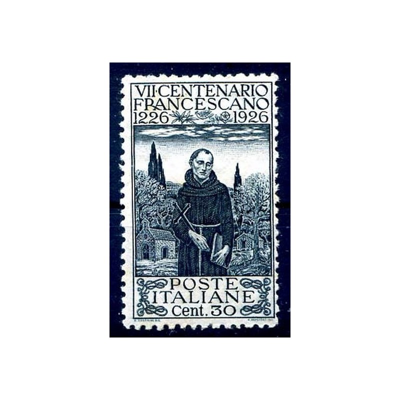 REGNO 1926 - SAN FRANCESCO   Cent. 30  dent. 11   NUOVO **