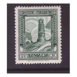 SOMALIA  1932 - PITTORICA  CENT.  25  DENTELLATURA MISTA   NUOVO   **