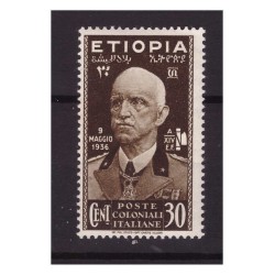 ETIOPIA 1936 -  VITTORIO EMANUELE  CENTESIMI 30  NUOVO  **