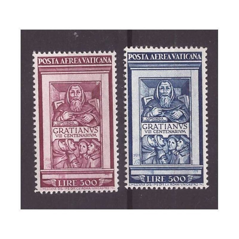 VATICANO 1951  - POSTA AEREA  GRAZIANO   SERIE NUOVA **