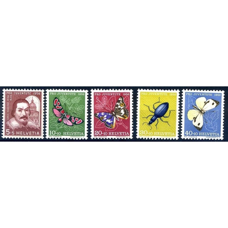 SVIZZERA 1956 - PRO JUVENTUTE SERIE NUOVA **