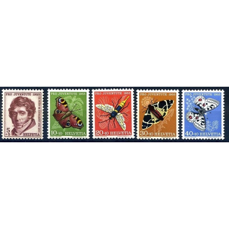 SVIZZERA 1955 - PRO JUVENTUTE SERIE NUOVA **