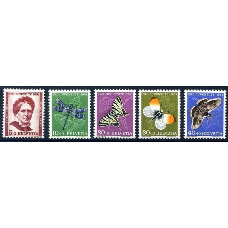 SVIZZERA 1951 - PRO JUVENTUTE  SERIE NUOVA **