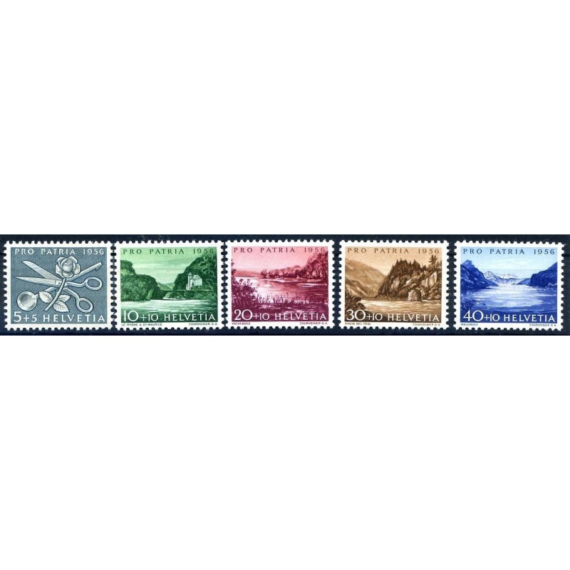 SVIZZERA 1956 - PRO PATRIA SERIE NUOVA **