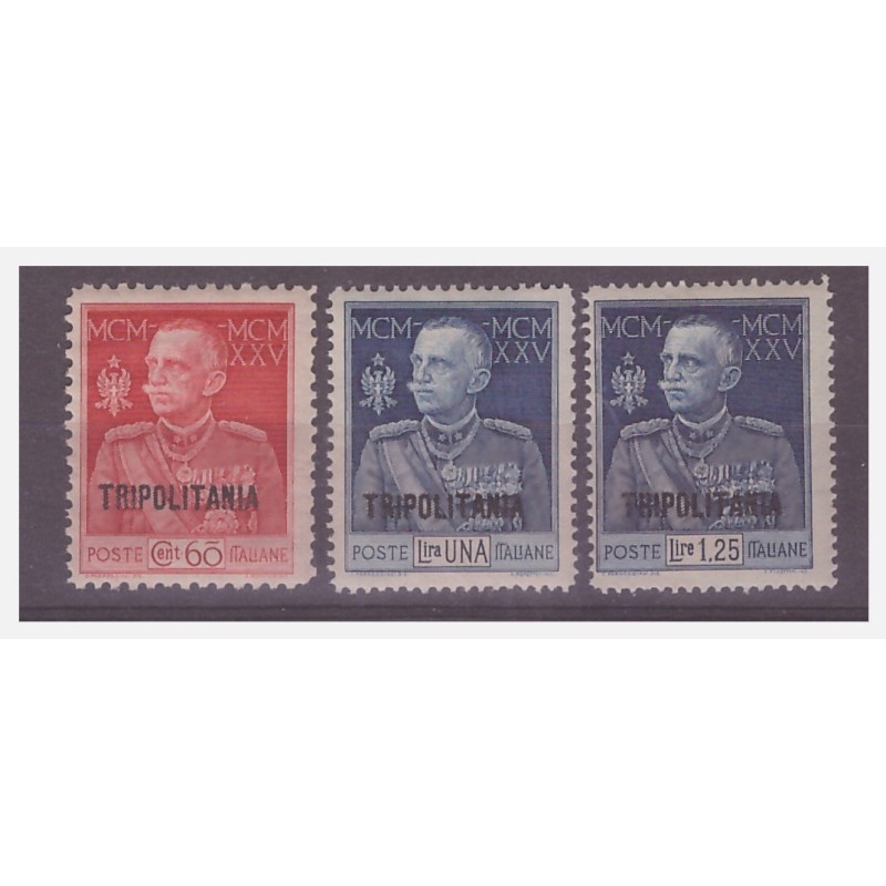 TRIPOLITANIA 1925 -  GIUBILEO DEL RE  SERIE    NUOVA **