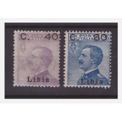 LIBIA 1922 -  SOPRASTAMPATI   SERIE NUOVA **
