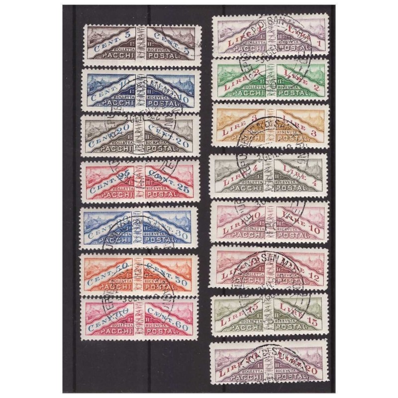 SAN MARINO 1928 -  PACCHI POSTALI   SERIE   USATA